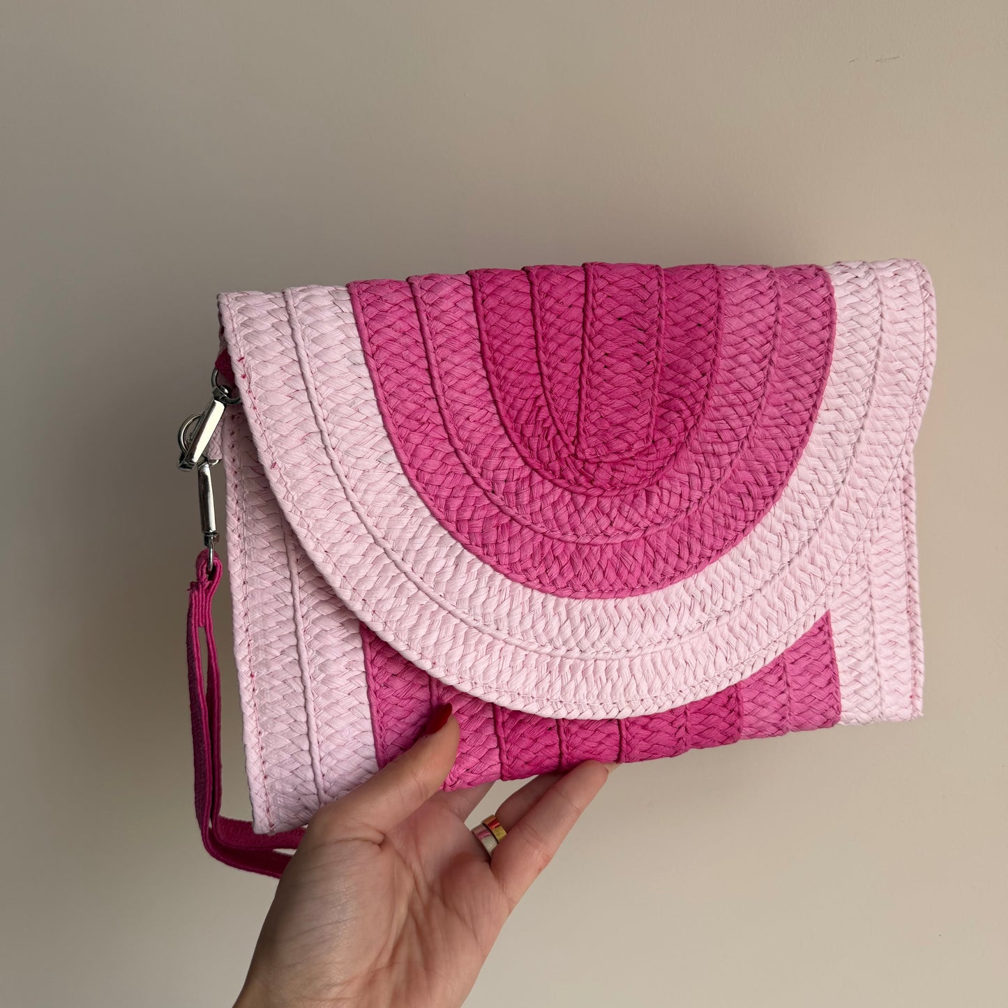 Pochette In Paglia Multicolor
