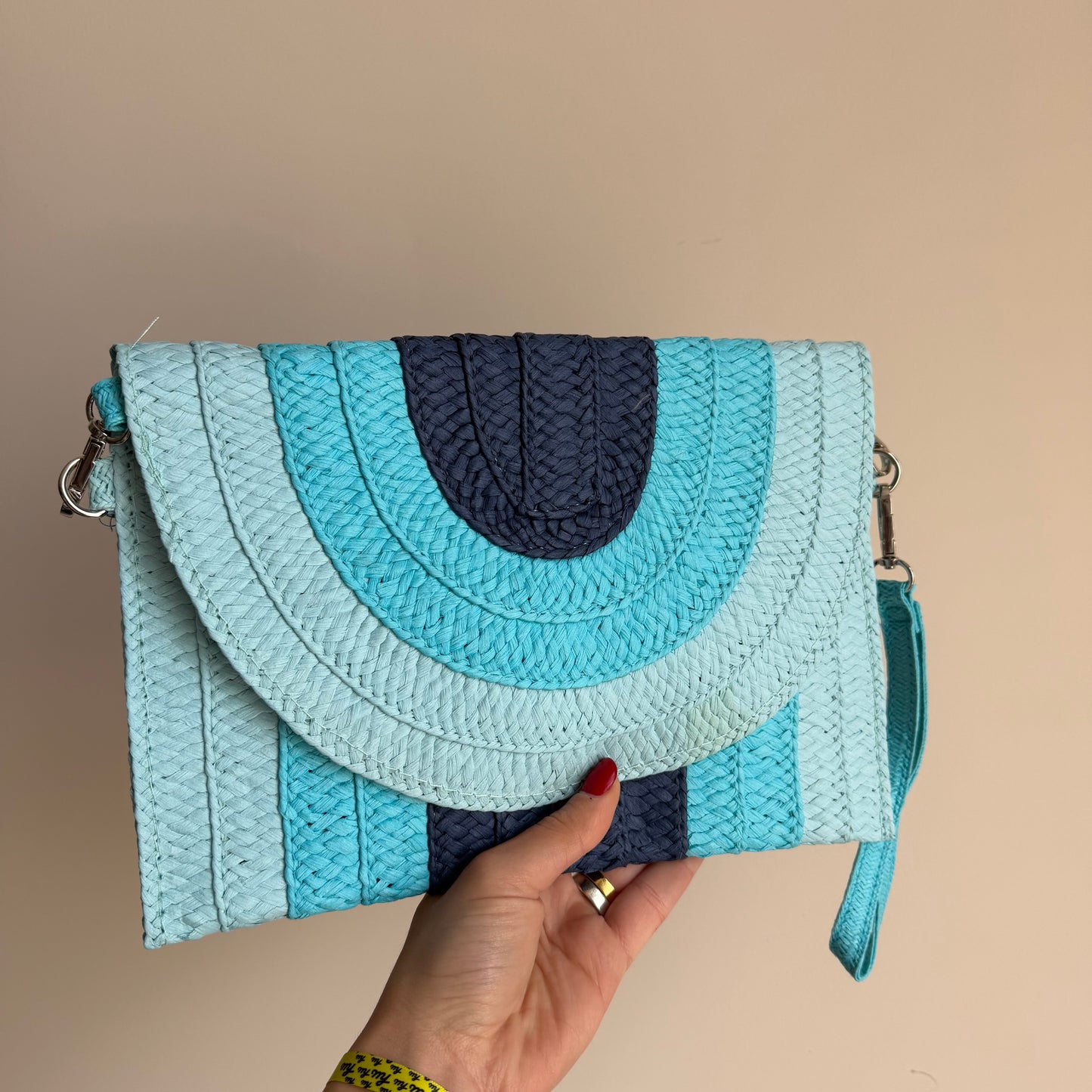Pochette In Paglia Multicolor