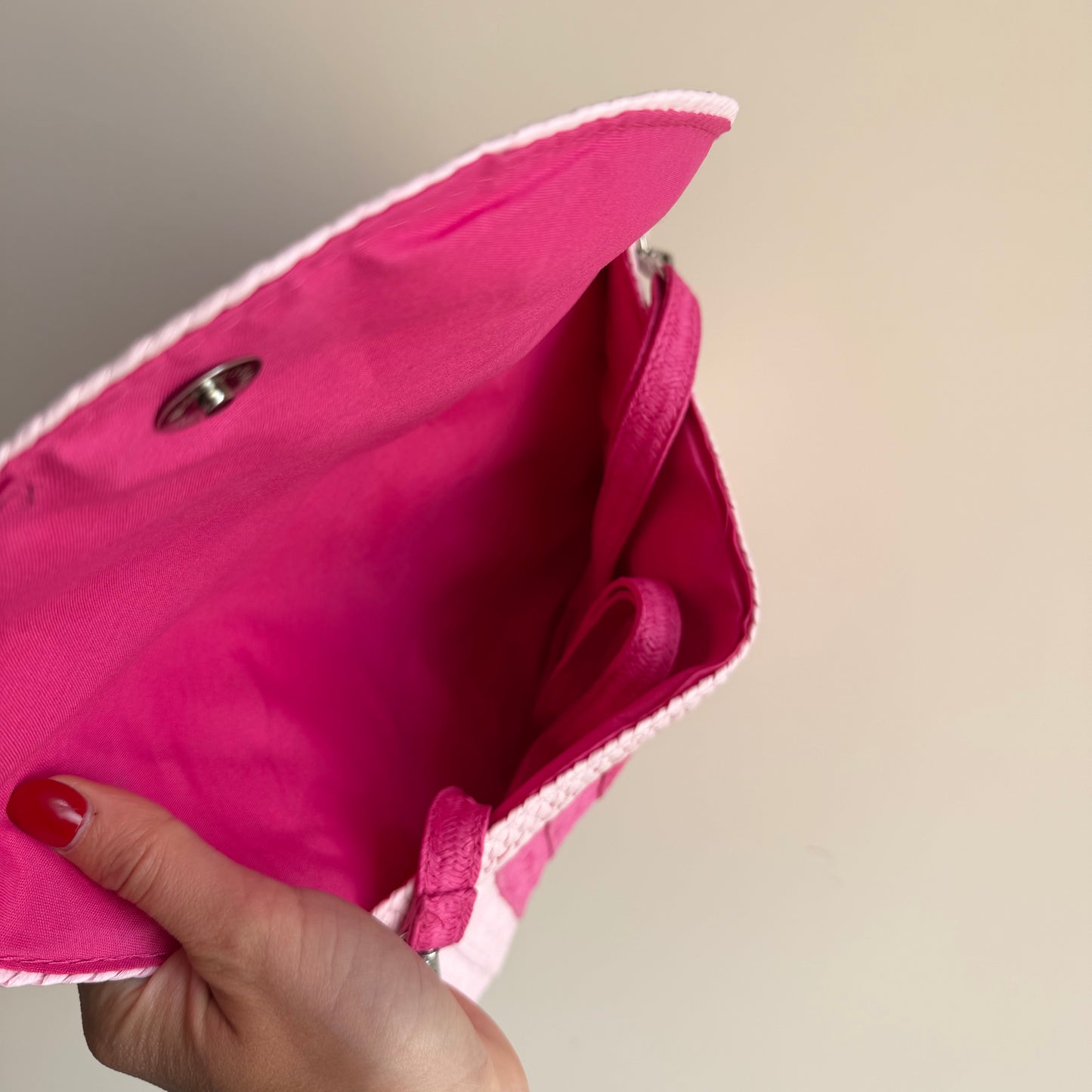 Pochette In Paglia Multicolor