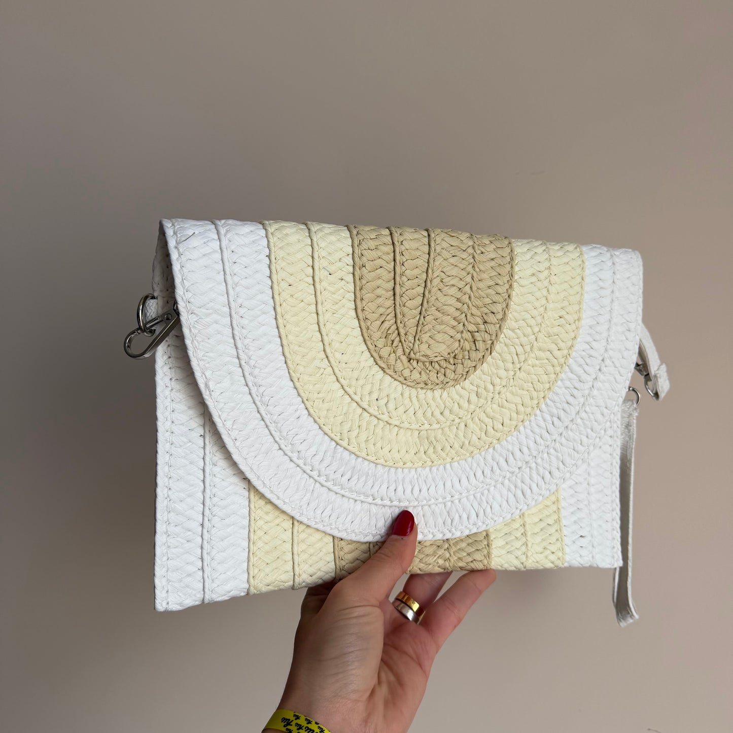 Pochette In Paglia Multicolor