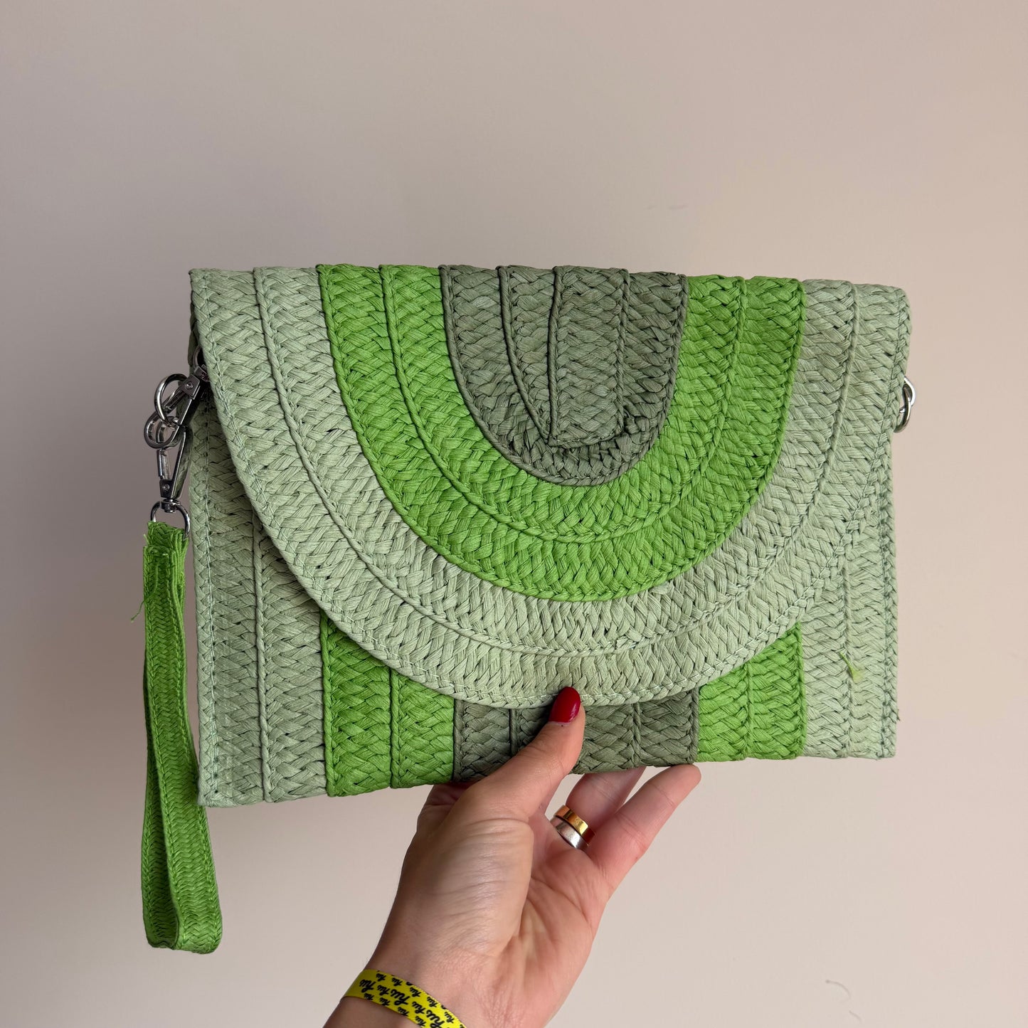 Pochette In Paglia Multicolor