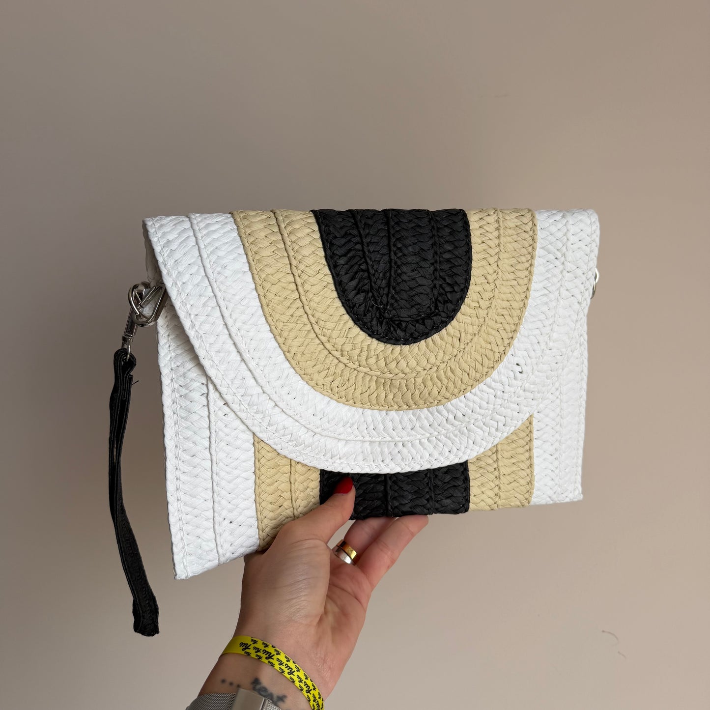 Pochette In Paglia Multicolor
