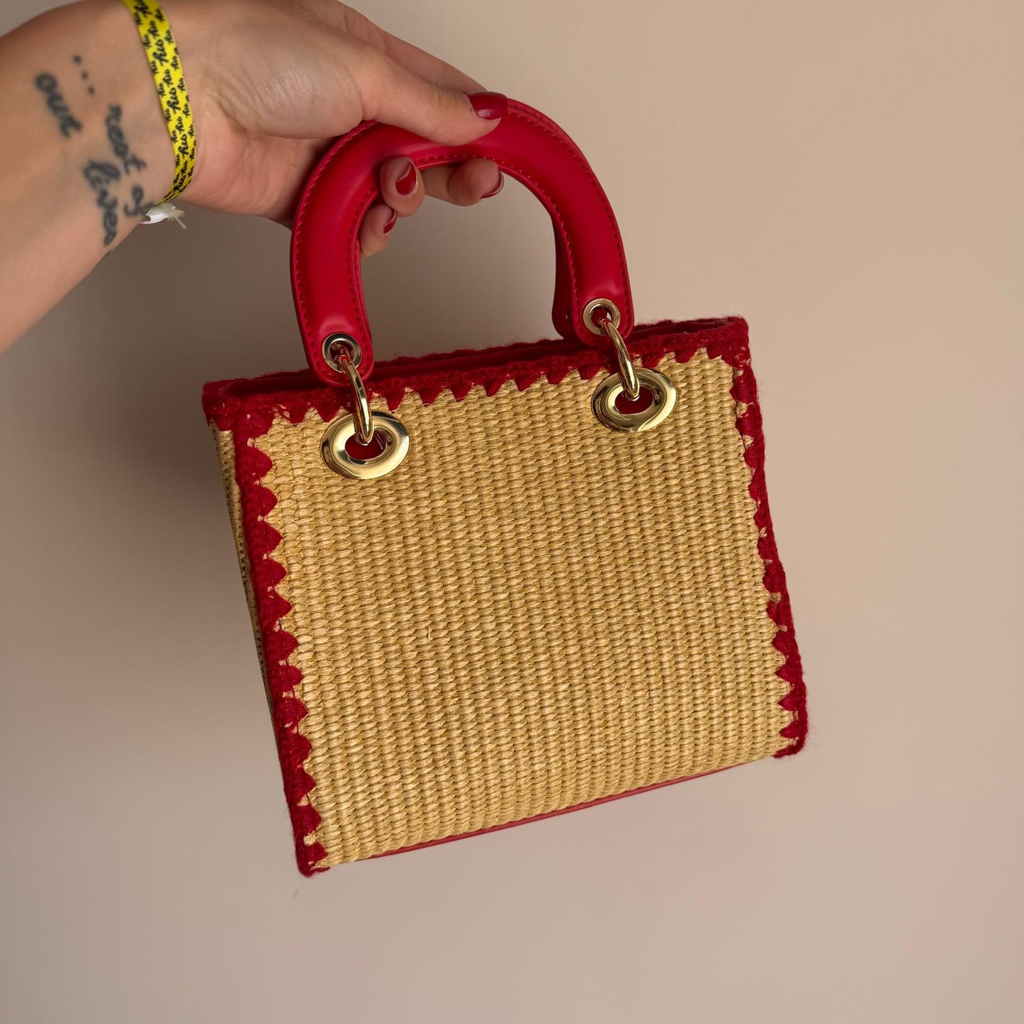 Borsa Mavi Straw