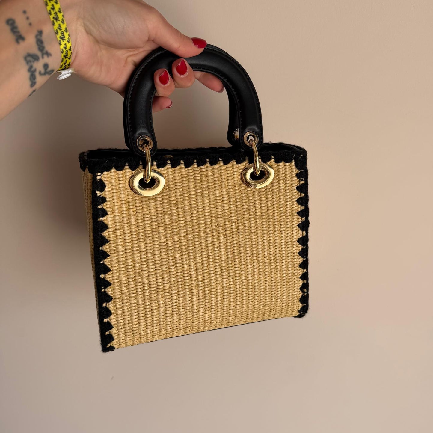Borsa Mavi Straw
