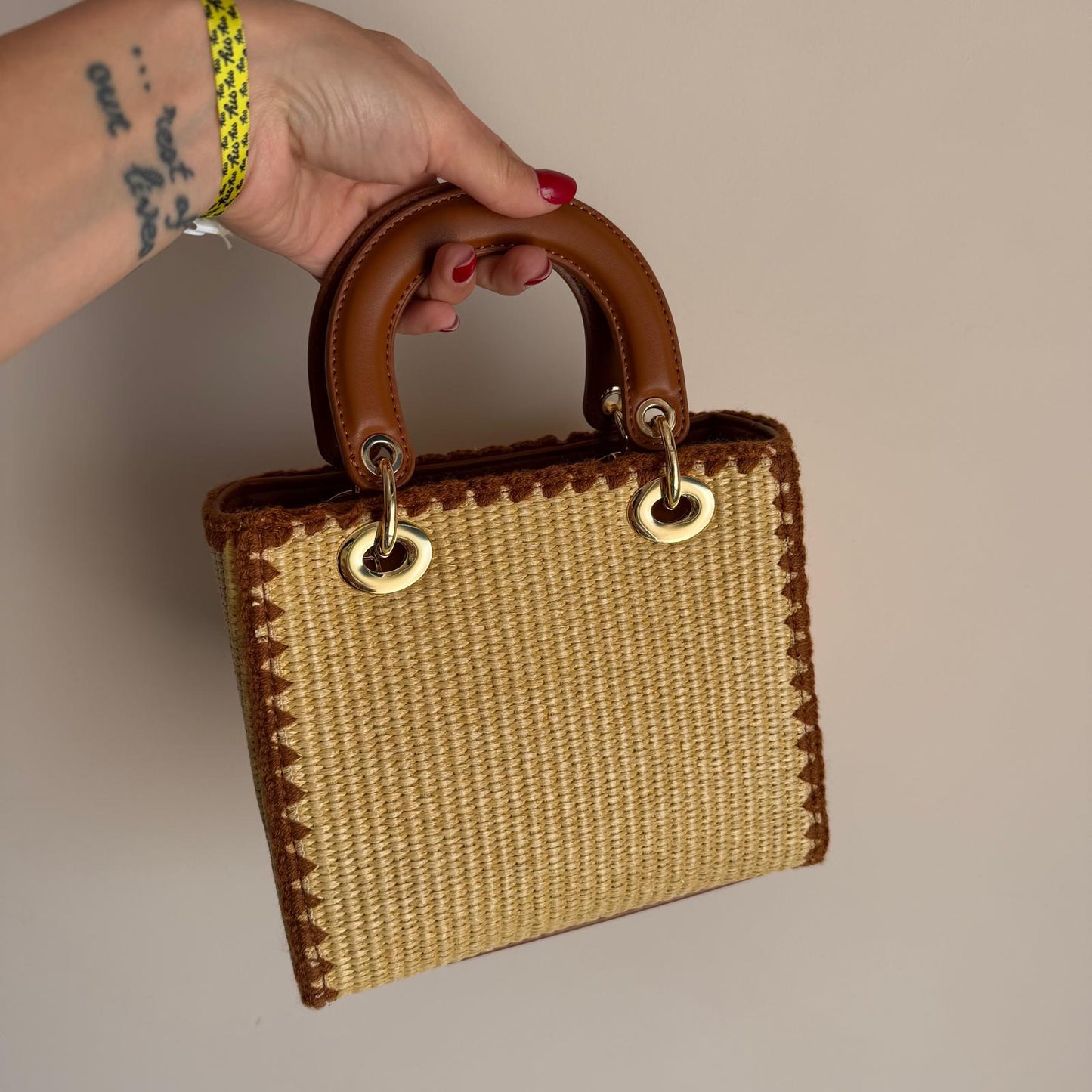 Borsa Mavi Straw